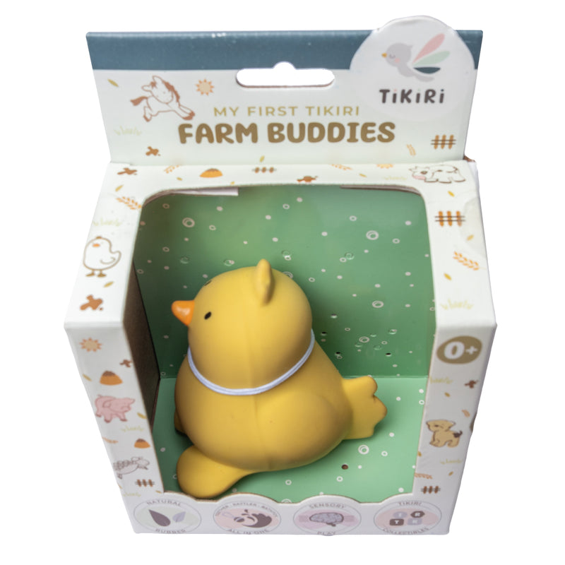 Chick Organic Natural Rubber Rattle, Teether & Bath Toy