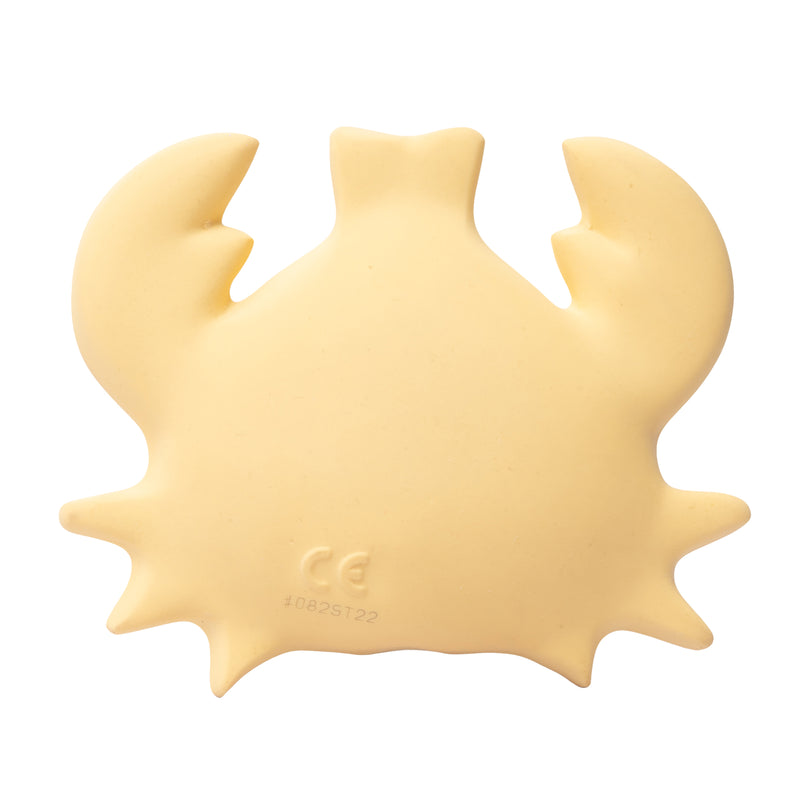 Crab Organic Natural Rubber Rattle, Teether & Bath Toy