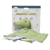 Crocodile Comforter with Rubber Teether
