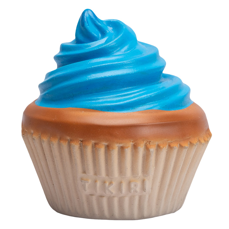 Cupcake Natural Rubber Teether, Rattle & Pretend Play