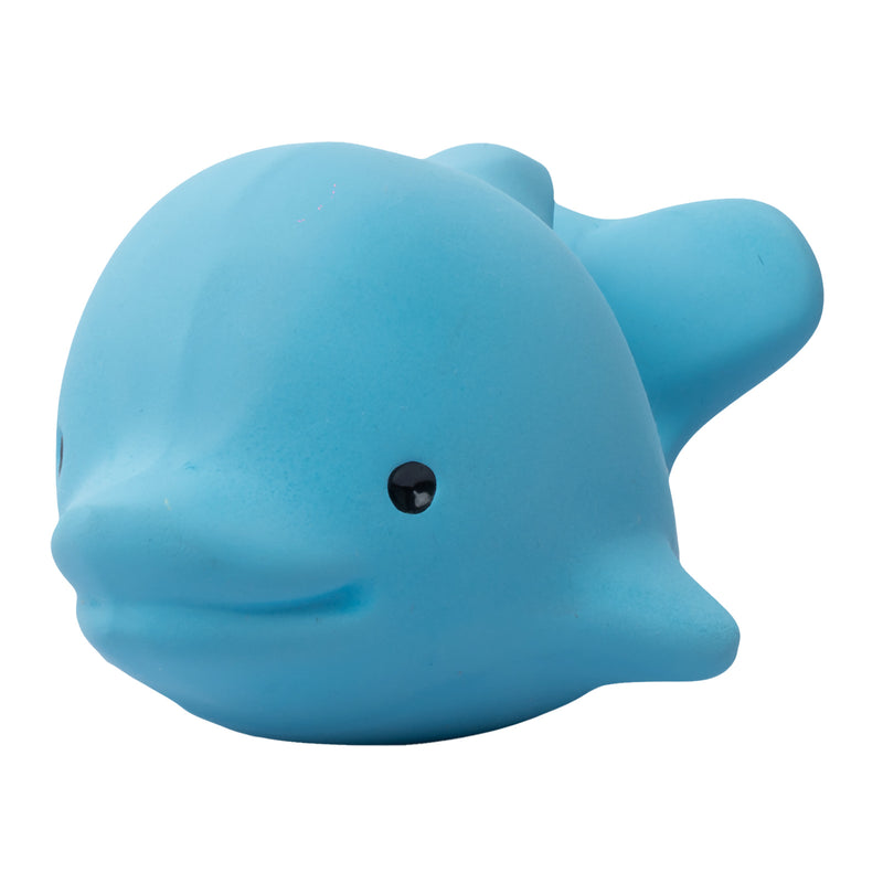 Dolphin Organic Natural Rubber Rattle, Teether & Bath Toy