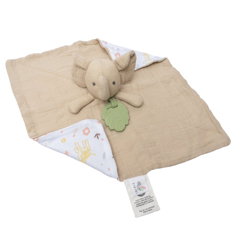 Elephant Comforter with Rubber Teether