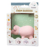Pig Organic Natural Rubber Rattle. Teether & Bath Toy