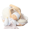 GRACE BABY SOFT DOLL WITH CARRY COT, BOTTLE & BLANKET