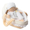 GRACE BABY SOFT DOLL WITH CARRY COT, BOTTLE & BLANKET