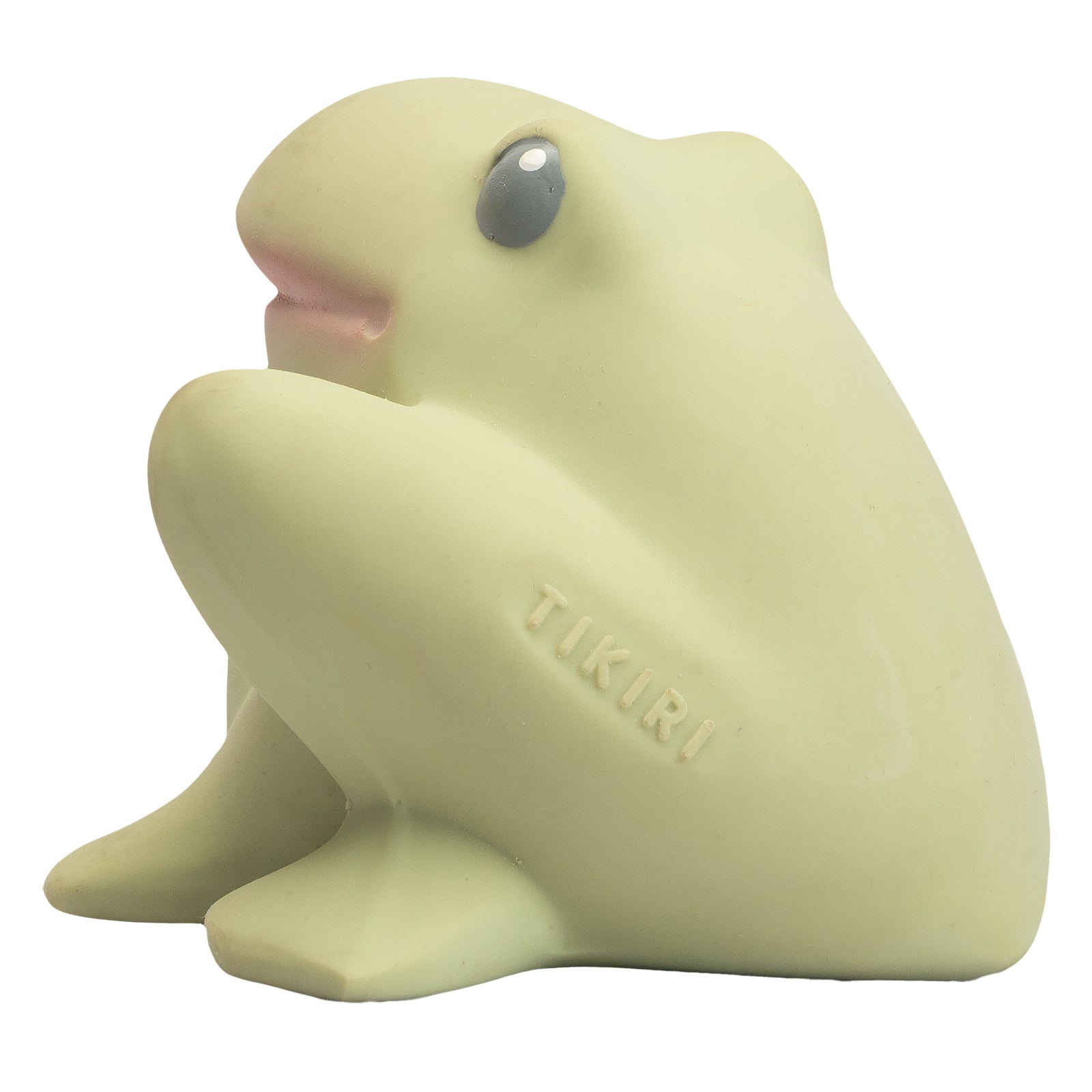 Gemba the Frog Organic Natural Rubber Teether, Rattle & Bath Toy