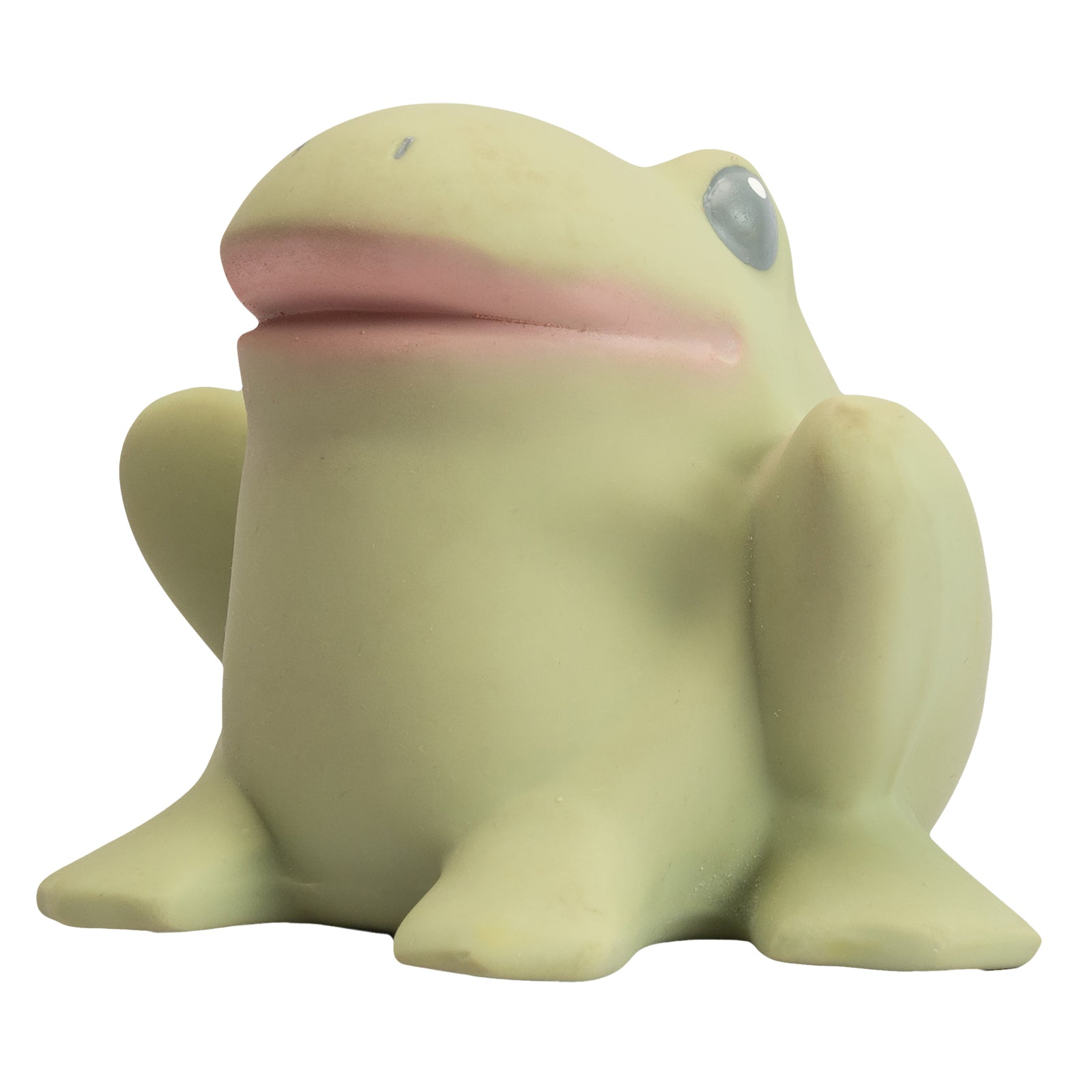 Gemba the Frog Organic Natural Rubber Teether, Rattle & Bath Toy