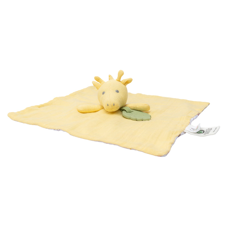 Giraffe Comforter with Rubber Teether