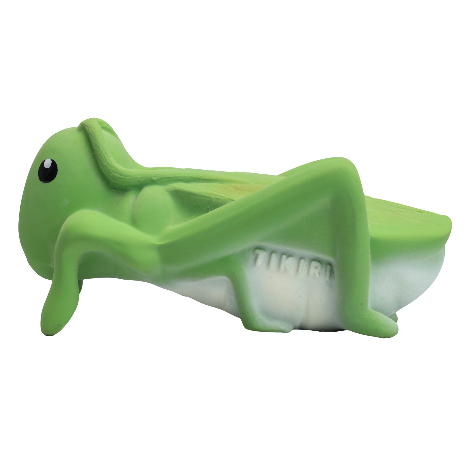 Grasshopper Natural Rubber Teether, Rattle & Bath Toy
