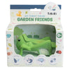 Grasshopper Natural Rubber Teether, Rattle & Bath Toy