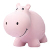 Hippo Organic Natural Rubber Rattle, Teether & Bath Toy