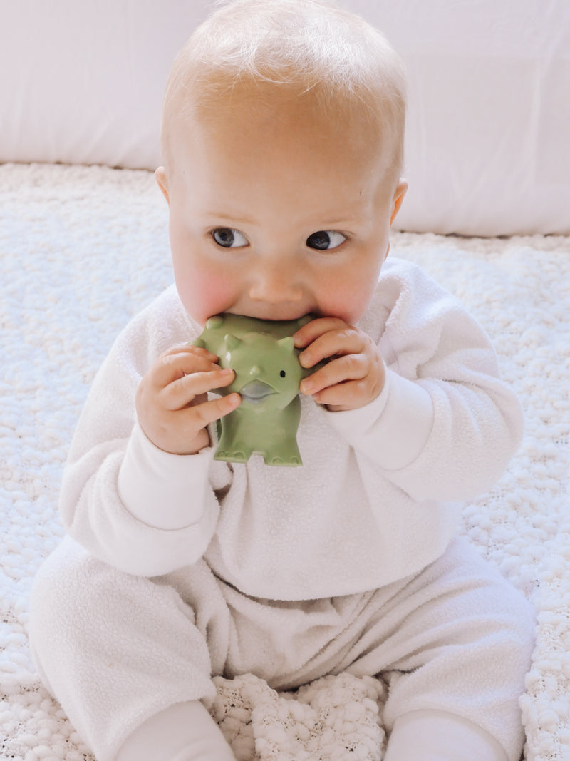 Trice Natural Rubber Teether, Rattle and Bath Toy