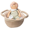 Knitted Carry Cot with Remi Baby Light Skin, Soother & Blanket