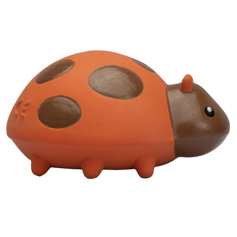 Ladybug Natural Rubber Teether, Rattle & Bath Toy