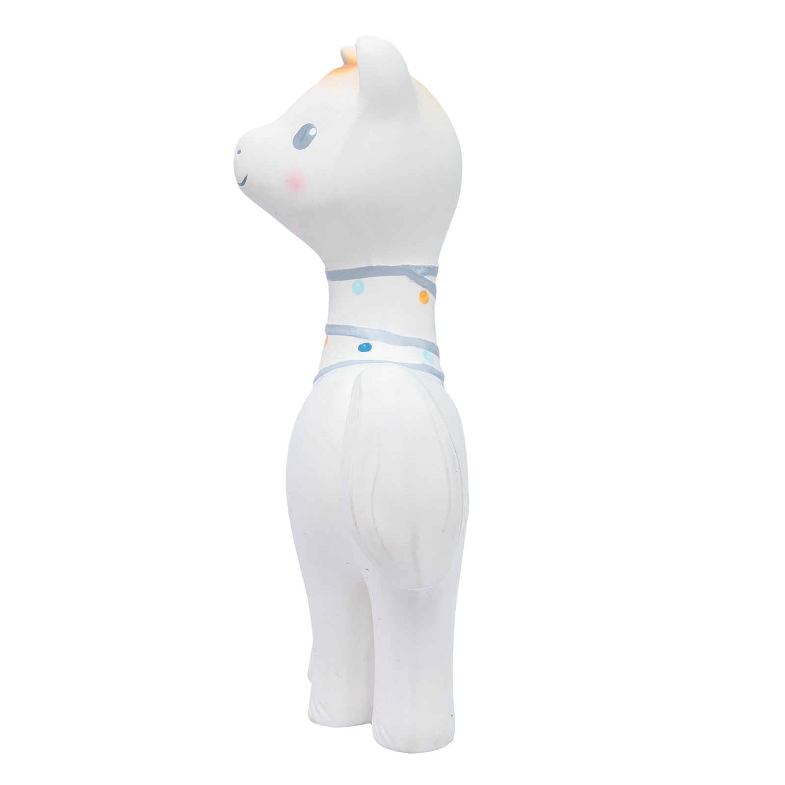 Lilith the Llama Organic Natural Rubber Rattle, Teether & Bath Toy