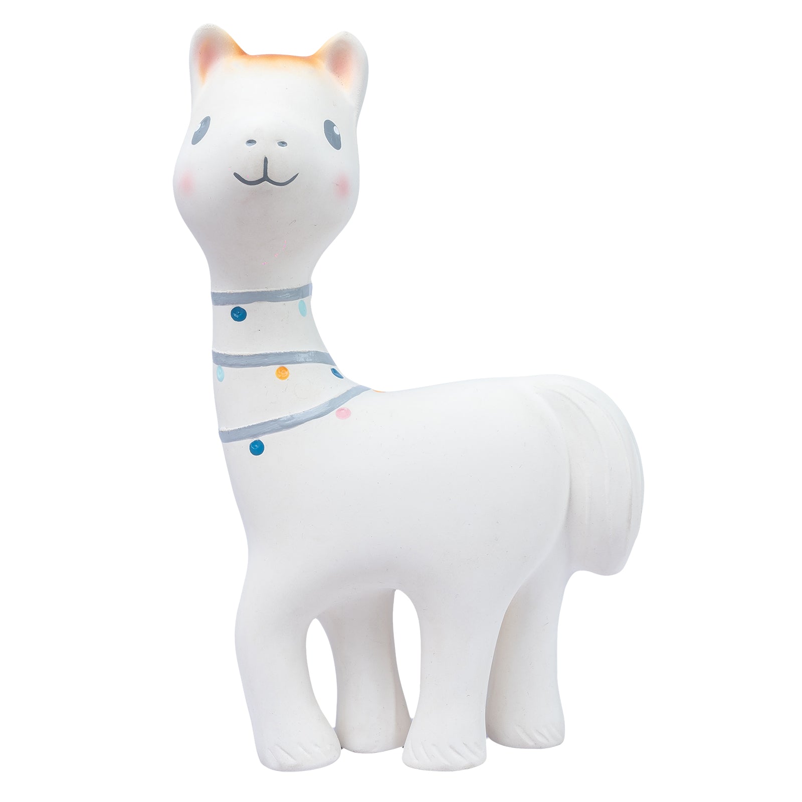 Lilith the Llama Organic Natural Rubber Rattle, Teether & Bath Toy