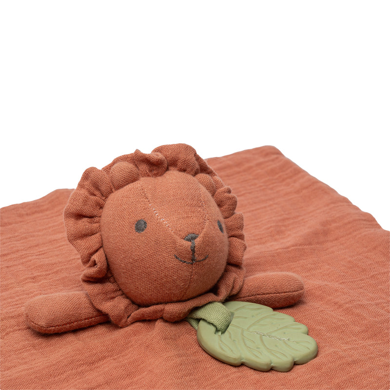 Lion Comforter with Rubber Teether