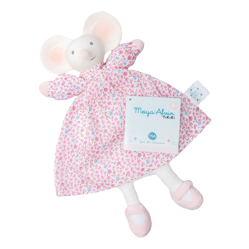 Meiya the Mouse Lovey with Organic Natural Rubber Head