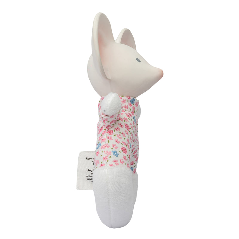 Meiya the Mouse Soft Rattle & Teether with Organic Rubber Toys