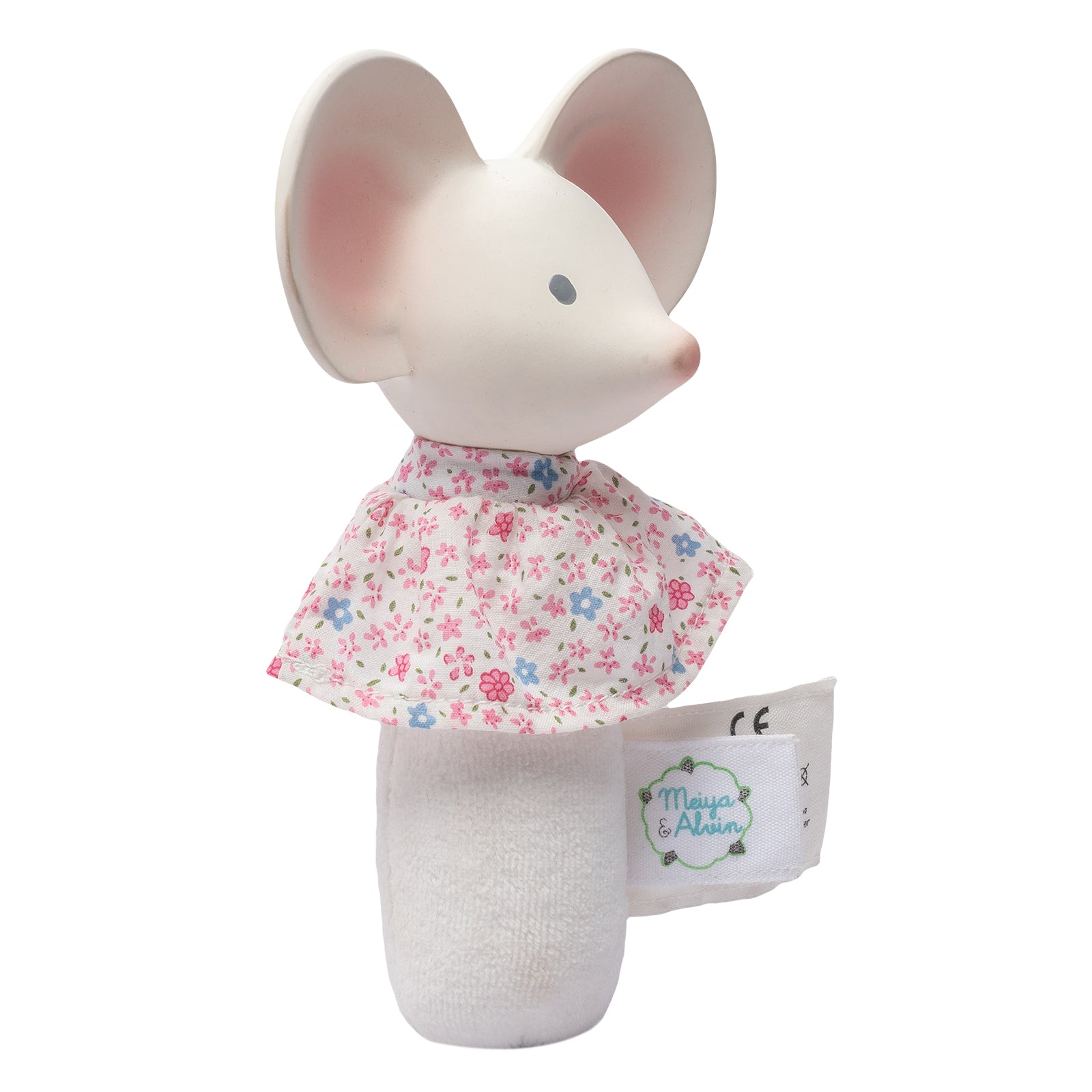 Meiya the Mouse Soft Squeaker Toy with Natural Rubber Head