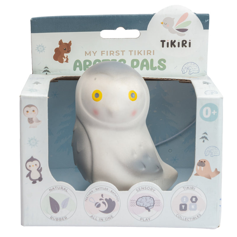 My First Arctic Snow Owl Organic Teether, Rattle & Bath Toy