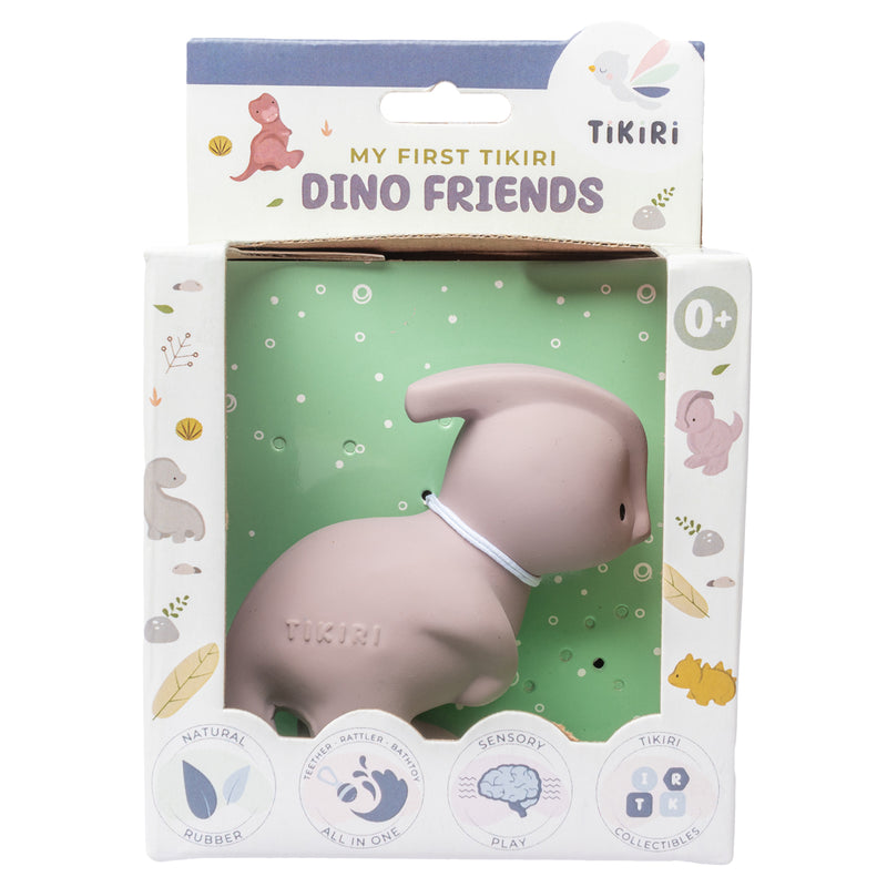 Para Dinosaur Natural Rubber Teether, Rattle & Bath Toy