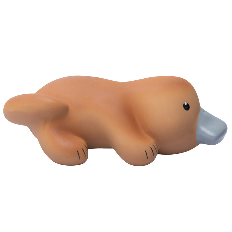Platypus Natural Rubber Teether, Rattle & Bath Toy