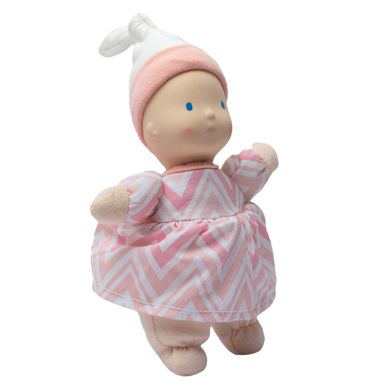 Precious Light Skin Baby Doll with Rubber Head