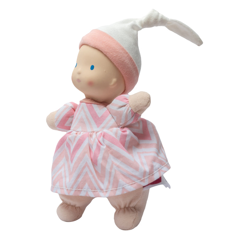 Precious Light Skin Baby Doll with Rubber Head