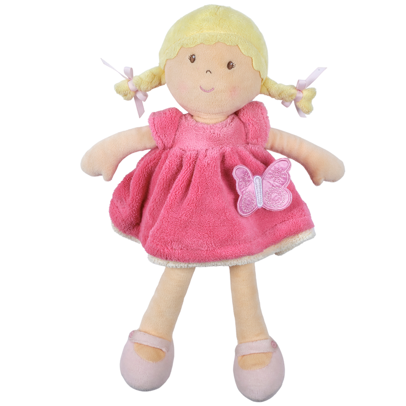 Ria - Blonde Hair with Pink & White Dress