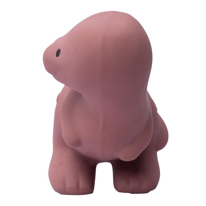 T-Rex Natural Rubber Teether, Rattle & Bath Toy