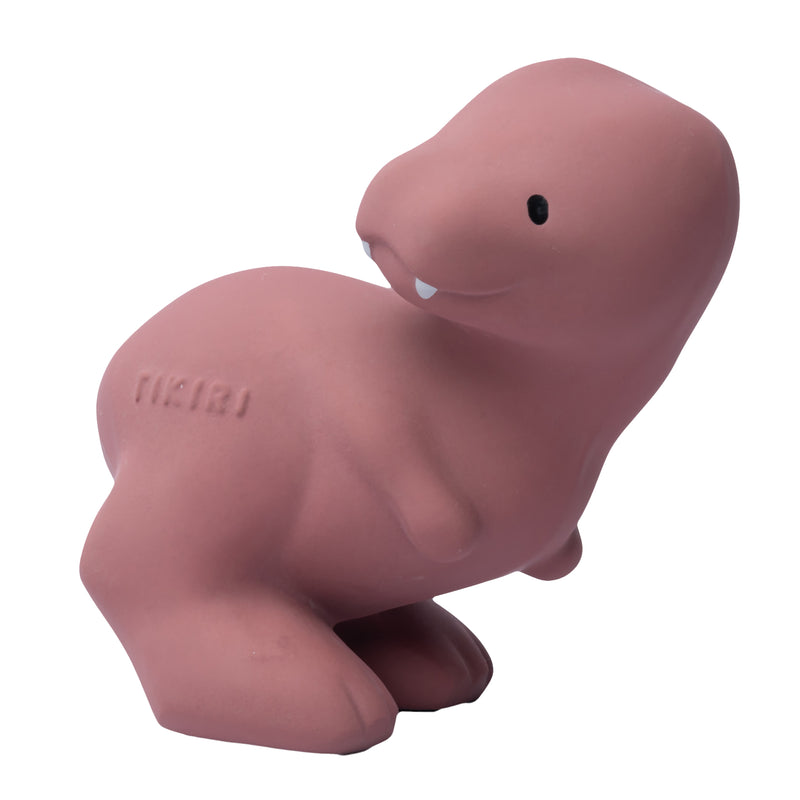 T-Rex Natural Rubber Teether, Rattle & Bath Toy