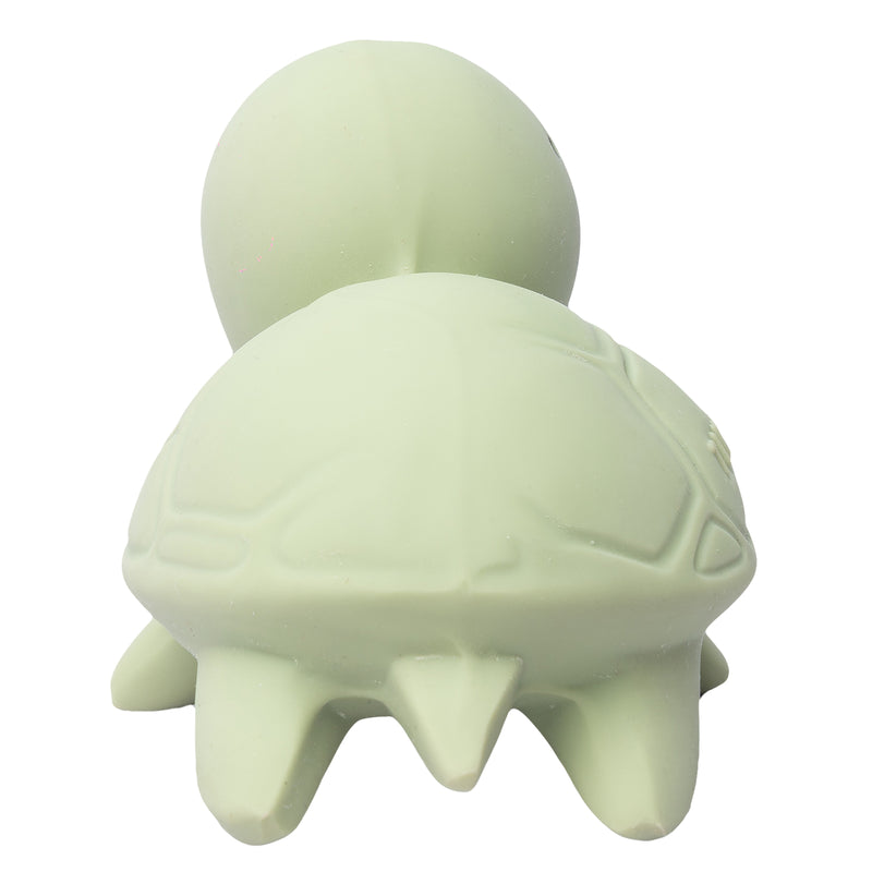 Turtle Organic Natural Rubber Rattle, Teether & Bath Toy