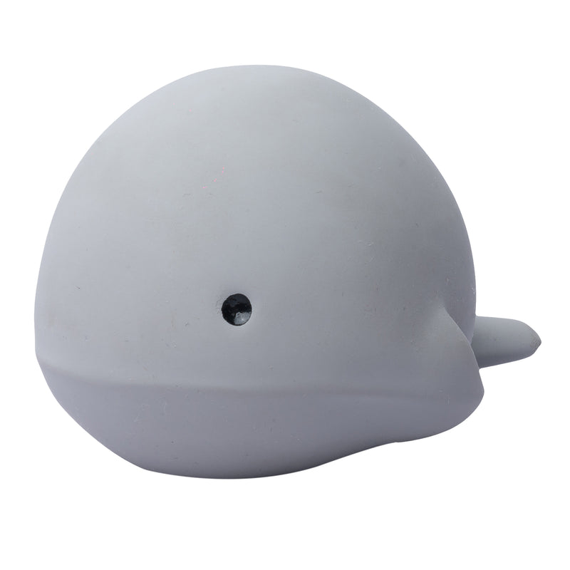 Whale Organic Natural Rubber Rattle, Teether & Bath Toy