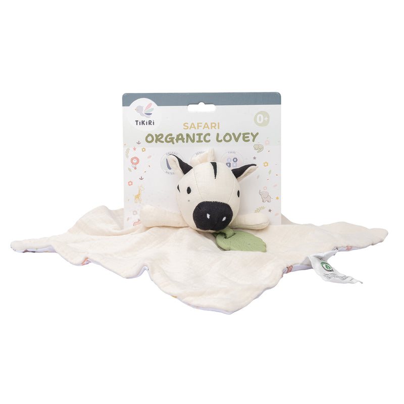 Zebra Comforter with Rubber Teether