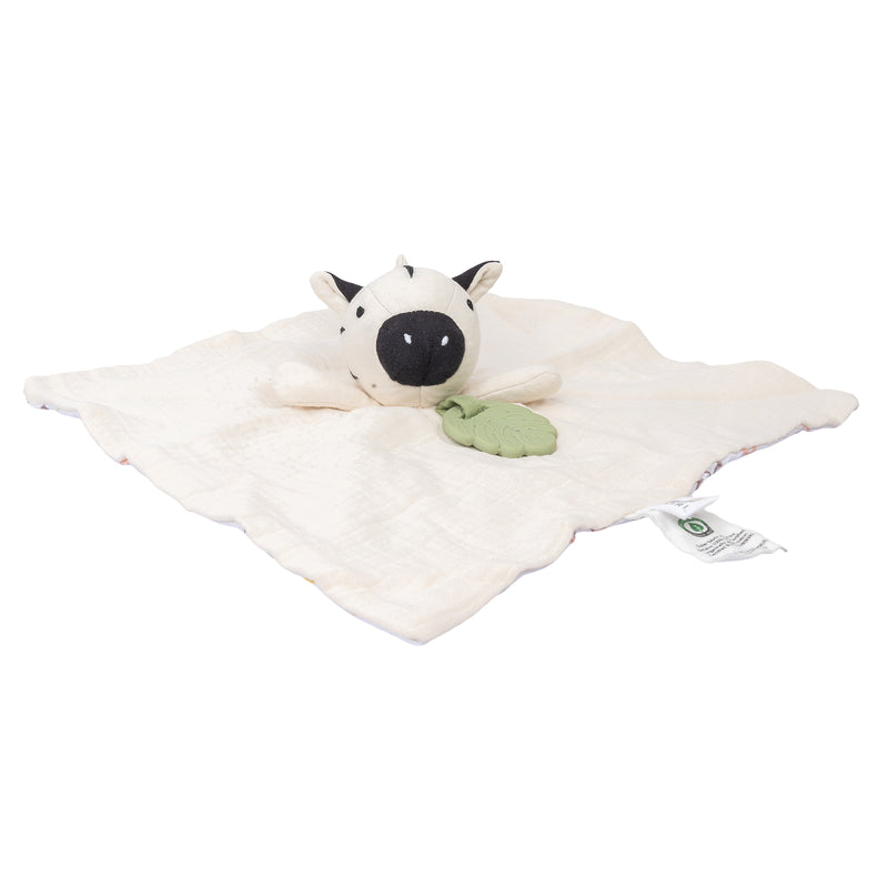 Zebra Comforter with Rubber Teether