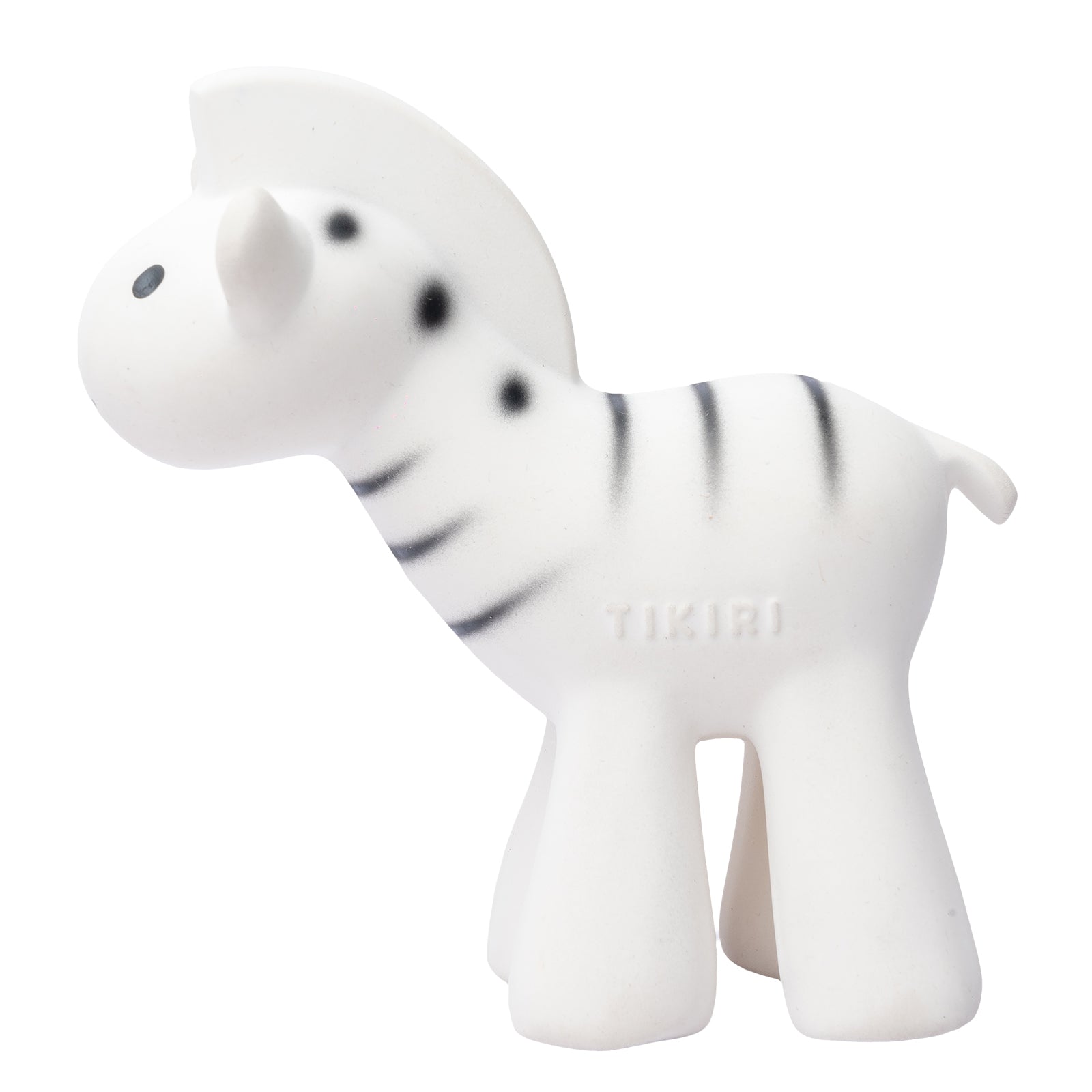 Zebra Organic Natural Rubber Rattle, Teether & Bath Toy