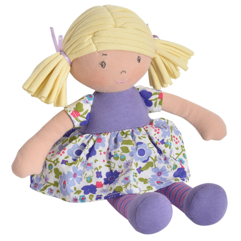 Vintage Blonde Lingerie Lou Doll-Pink Crocheted Hat & Dress-7