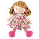 Fran Light Brown Hair with Dark Pink & Green Dress