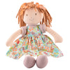 Libby Lu Brown Hair in Orange Print Dress