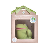 Gemba the Frog Organic Natural Rubber Teether, Rattle & Bath Toy