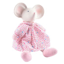 Meiya the Mouse Organic Natural Rubber Head Toy in Pink Dress