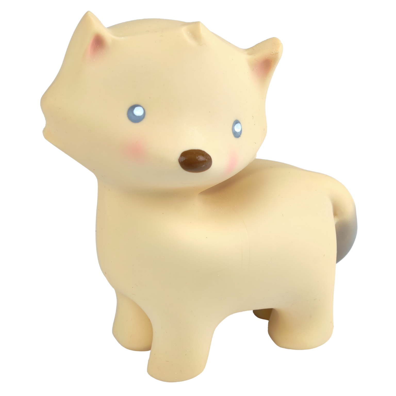 My First Arctic Fox Organic Natural Rubber Teether, Baby Rattle & Bath Toy