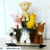 Cow Organic Natural Rubber Rattle, Teether & Bath Toy