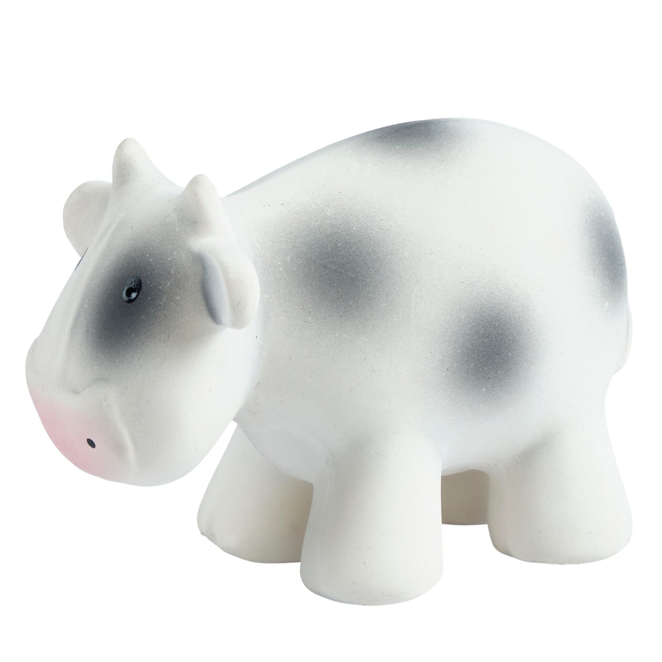 Cow Organic Natural Rubber Rattle, Teether & Bath Toy
