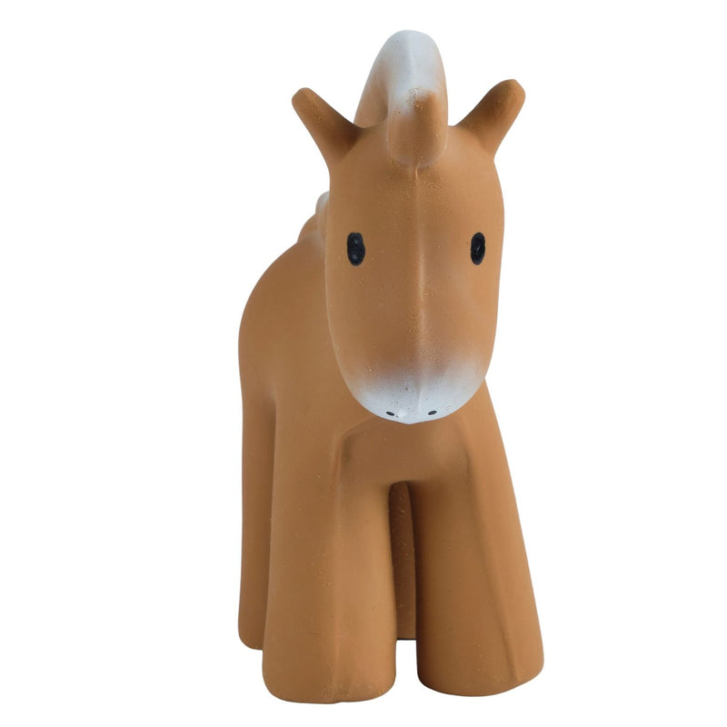 Horse Organic Natural Rubber Rattle, Teether & Bath Toy
