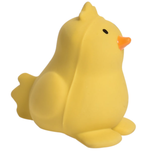 Chick Organic Natural Rubber Rattle, Teether & Bath Toy