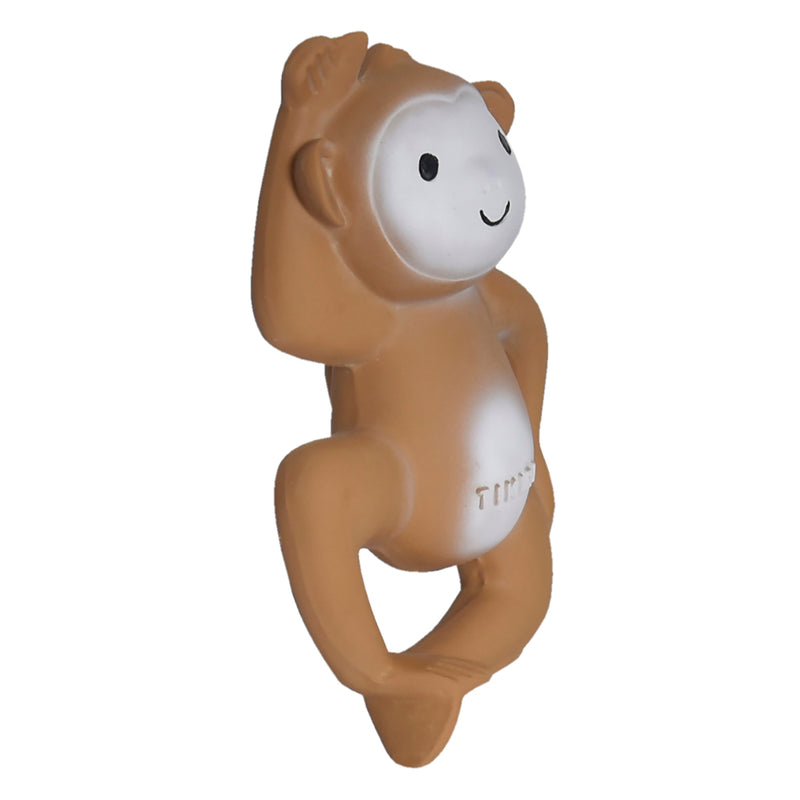 Monkey Organic Natural Rubber Rattle, Teether & Bath Toy