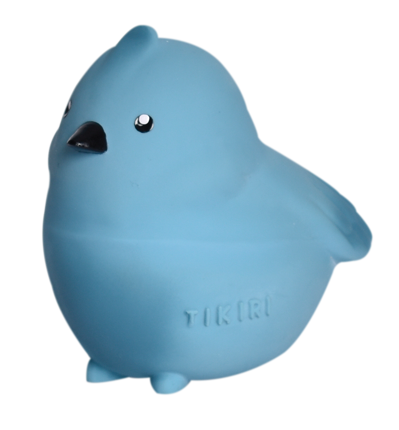 Bird Natural Rubber Teether, Rattle & Bath Toy