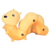 Caterpillar Natural Rubber Teether, Rattle & Bath Toy